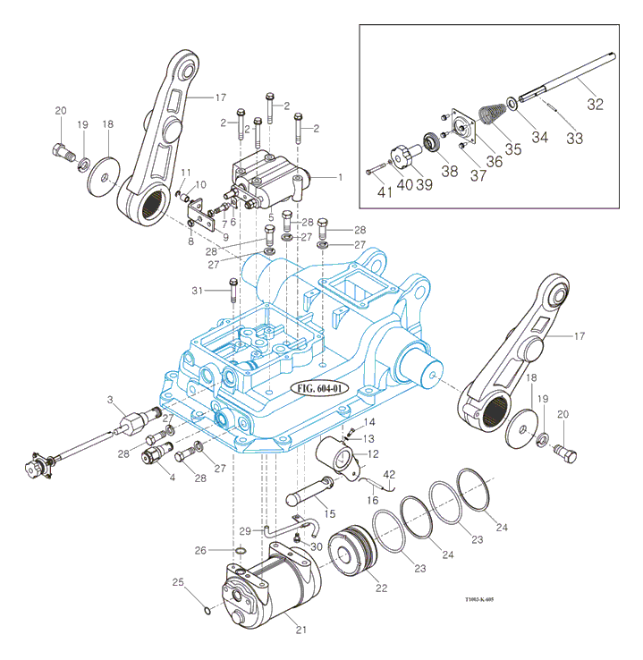 605 - ARM SUB, LIFT MAIN CONTROL VALVE SUB