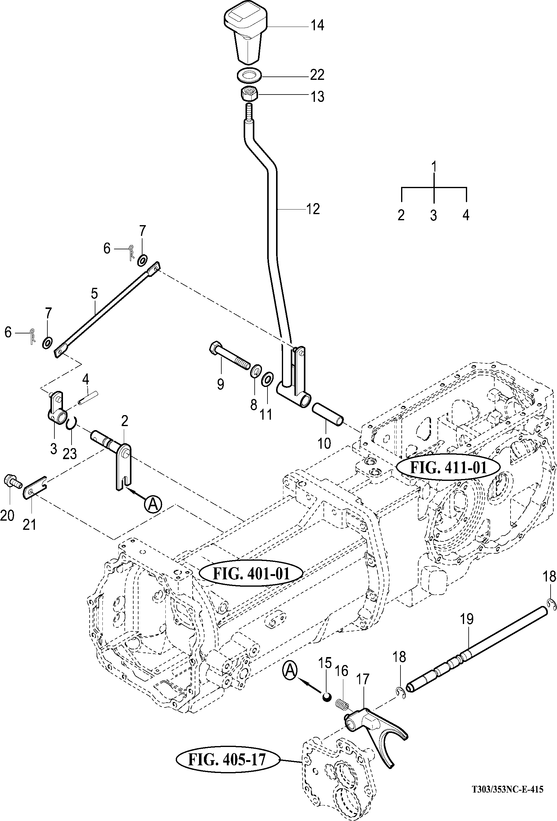 415 - SUB CHANGE LEVER