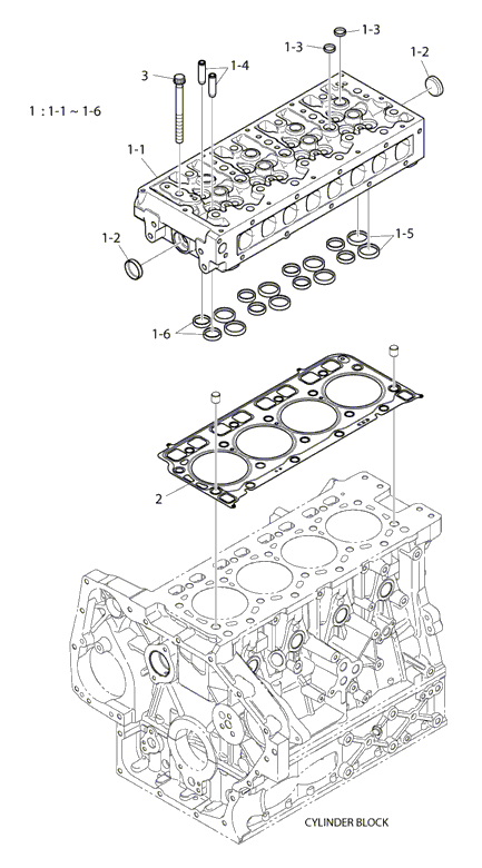 109 - CYLINDER HEAD ASSY