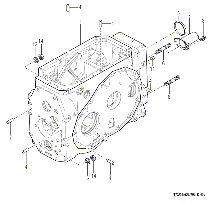 409 - TRANSMISSION REAR CASE