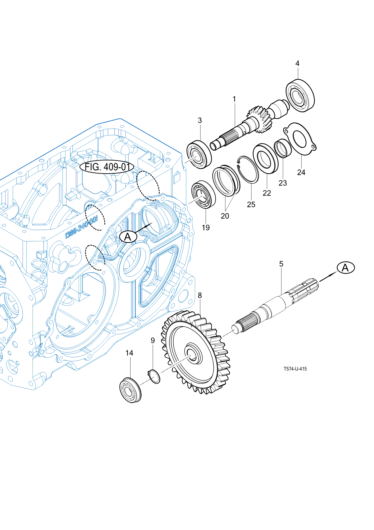 415 - P.T.O CHANGE GEARS