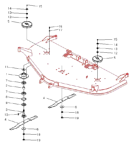 030 - BLADE / SIDE PULLEY 030 - BLADE / SIDE PULLEY