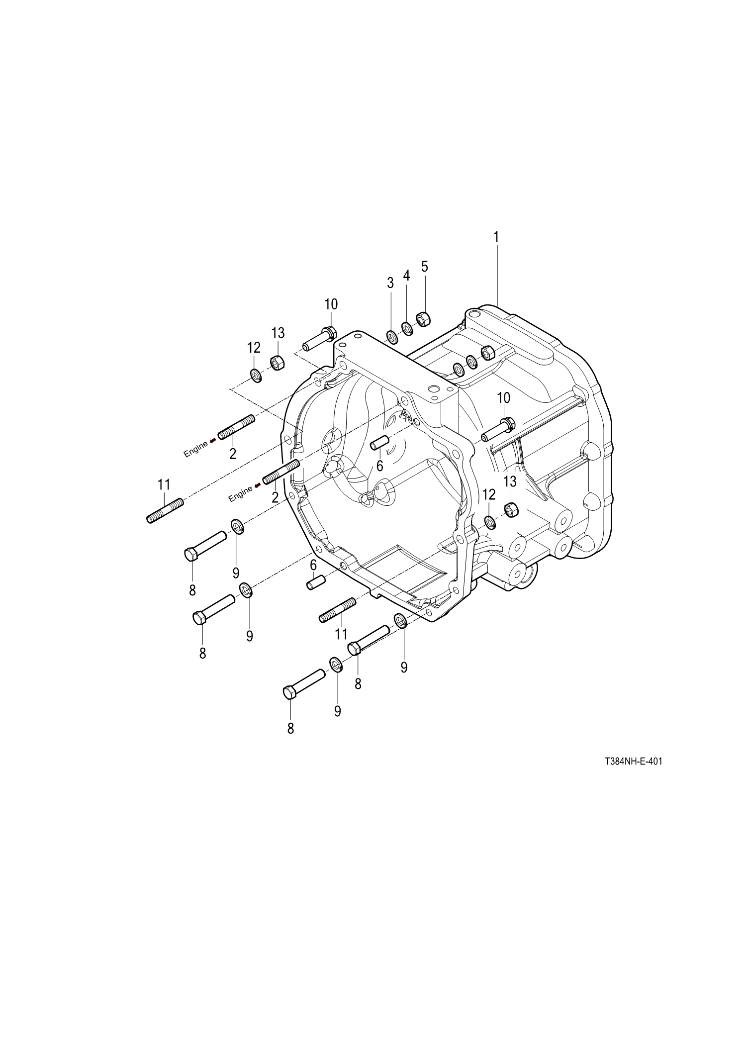 401 - TRANSMISSION FRONT CASE