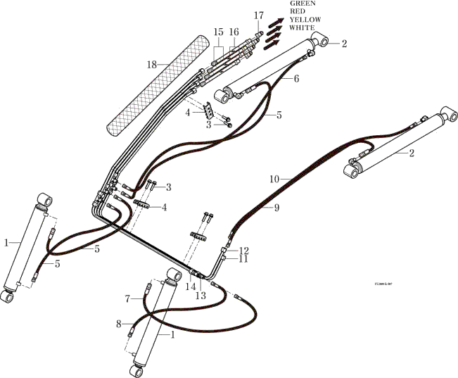 007 - HYDRAULIC PIPING ASSEMBLY