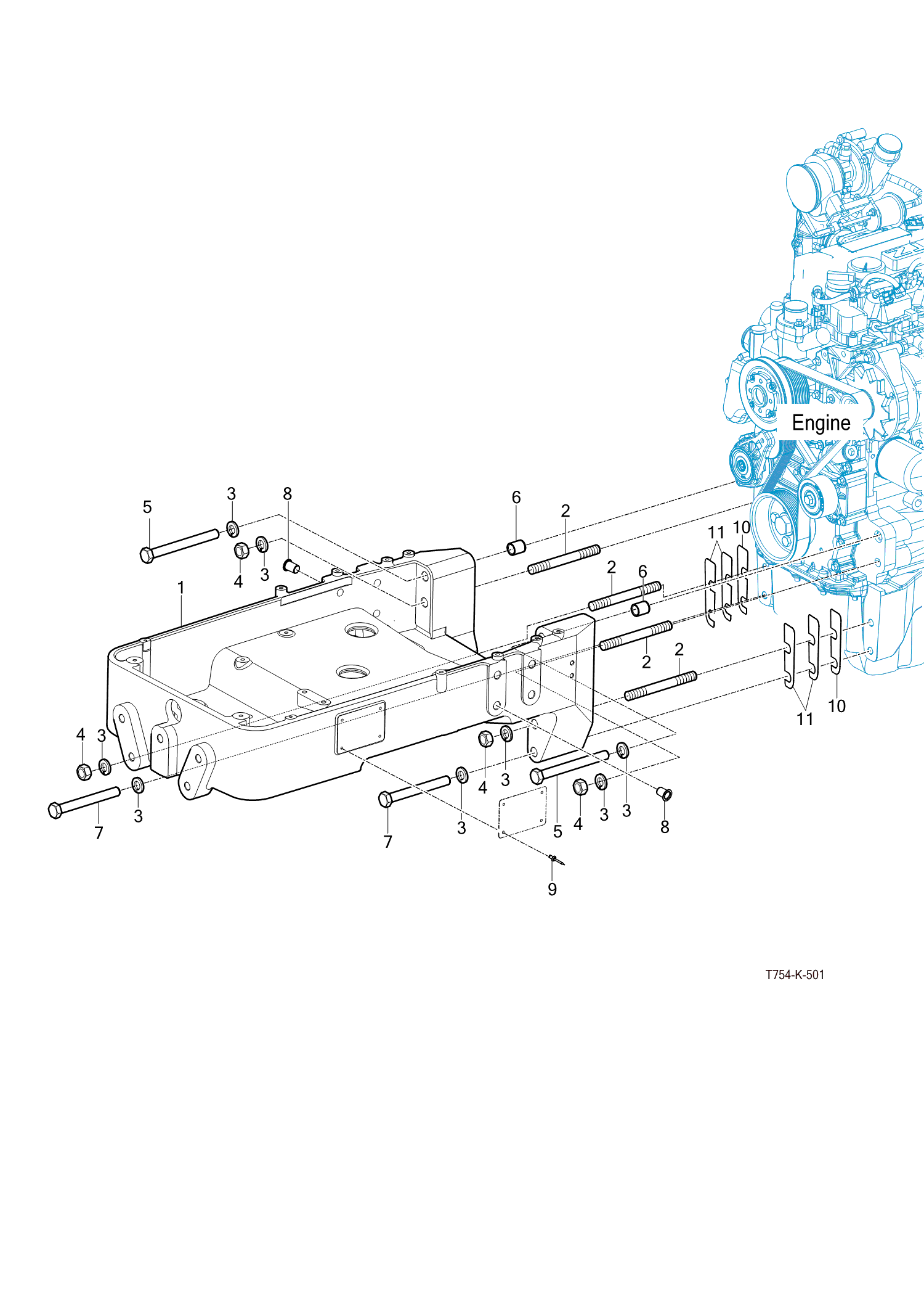 501 - FRONT AXLE SUPPORT