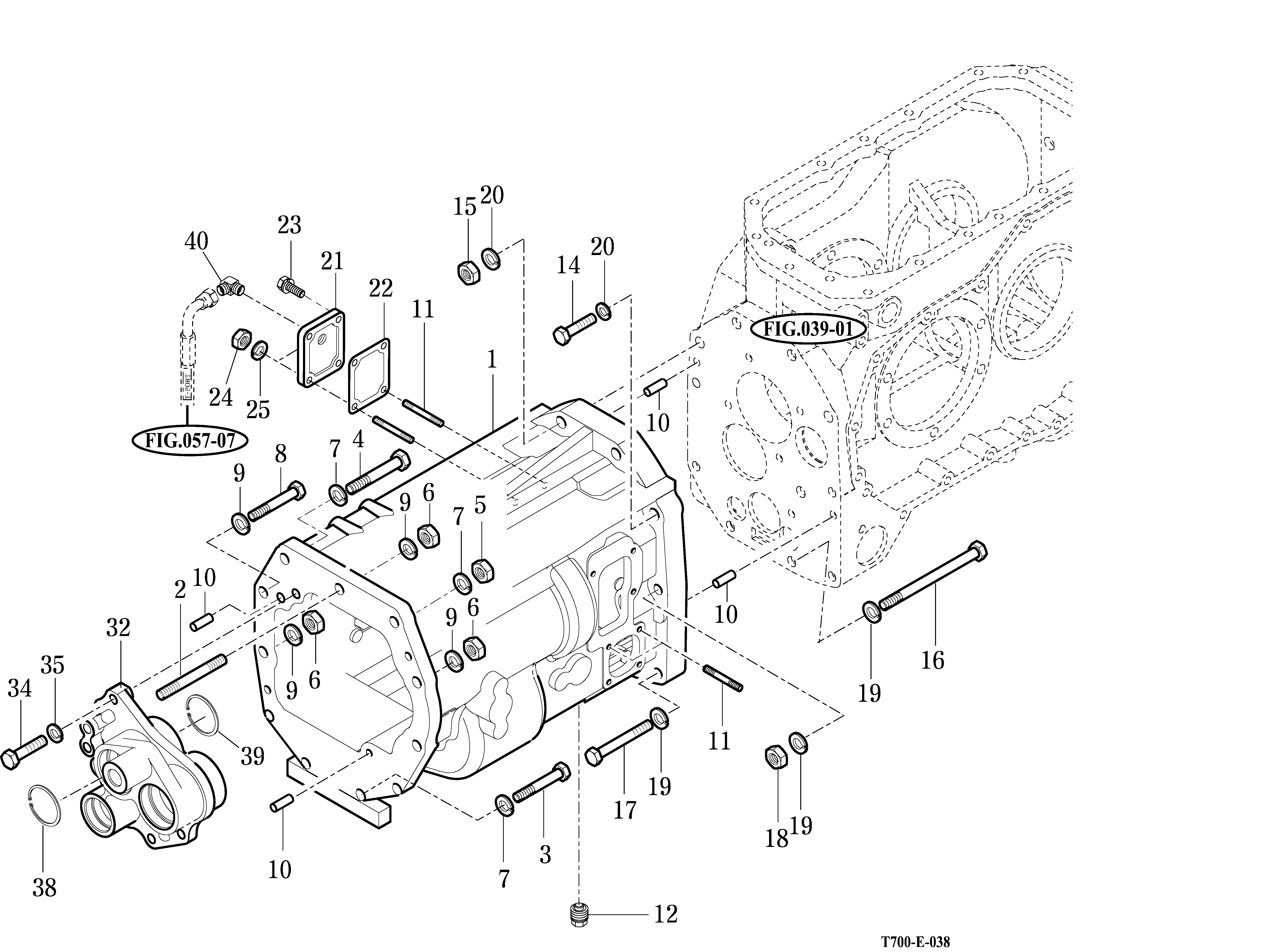 038 - TRANSMISSION MID CASE