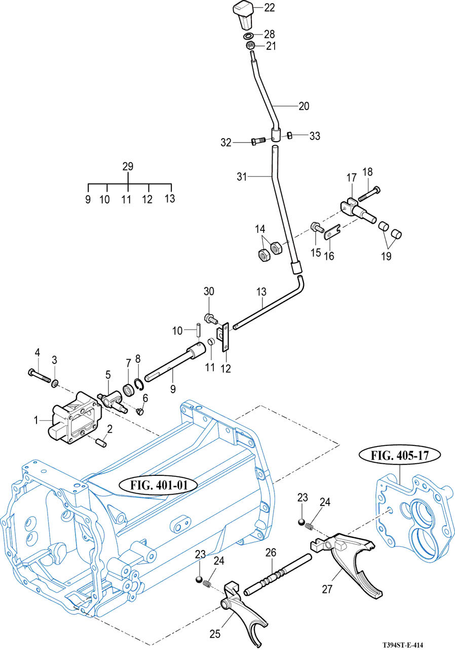 414 - MAIN CHANGE LEVER