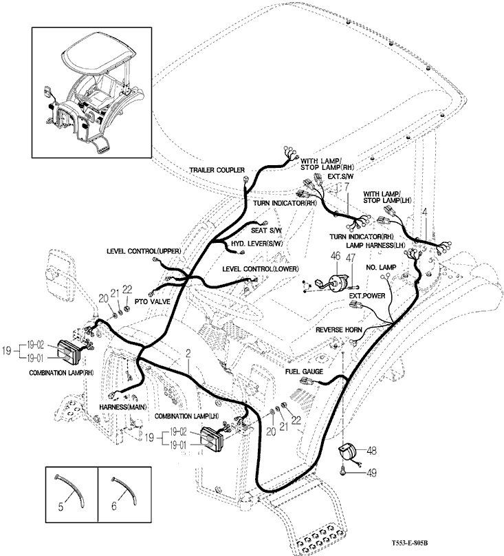 805B - ELECTRIC SYSTEM (2)-NON CAB