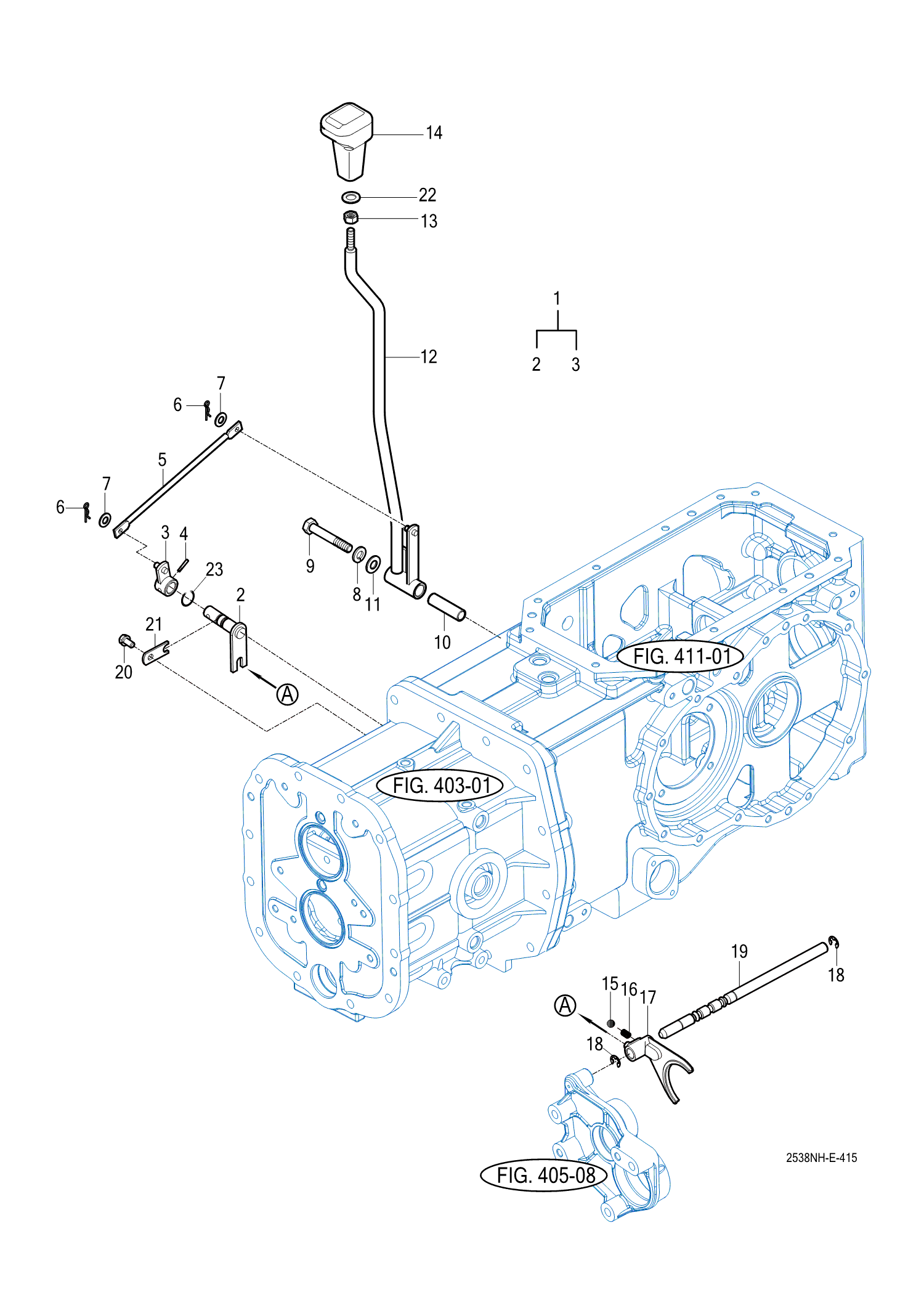 415 - SUB CHANGE LEVER 415 - SUB CHANGE LEVER