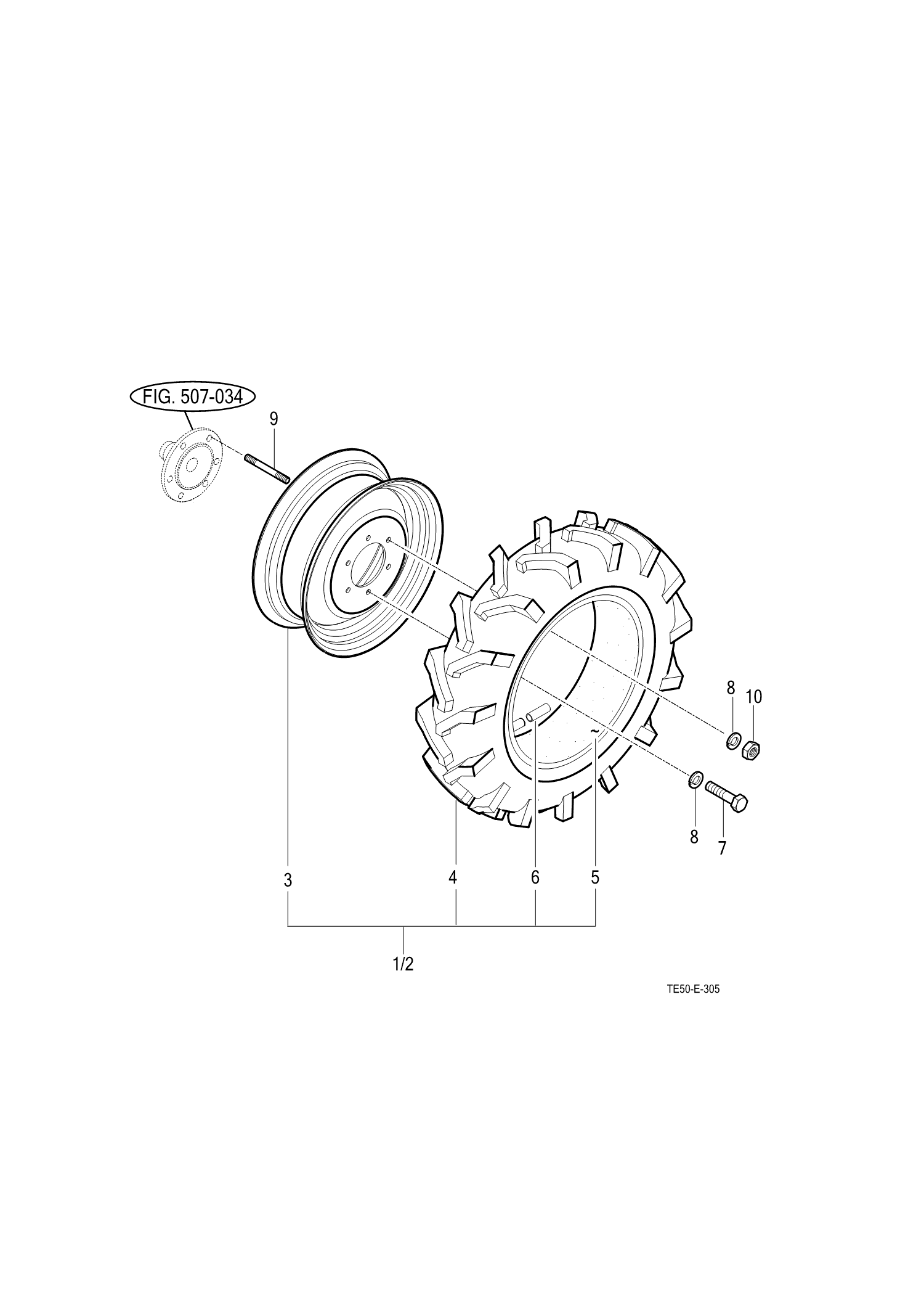 305 - FRONT WHEEL 305 - FRONT WHEEL