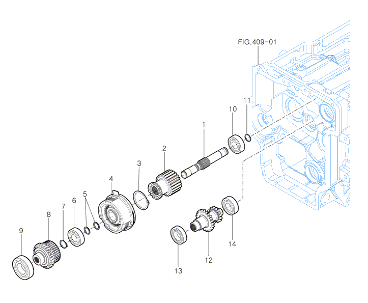 403 - PTO CLUTCH SUB& RANGE GEAR SUB