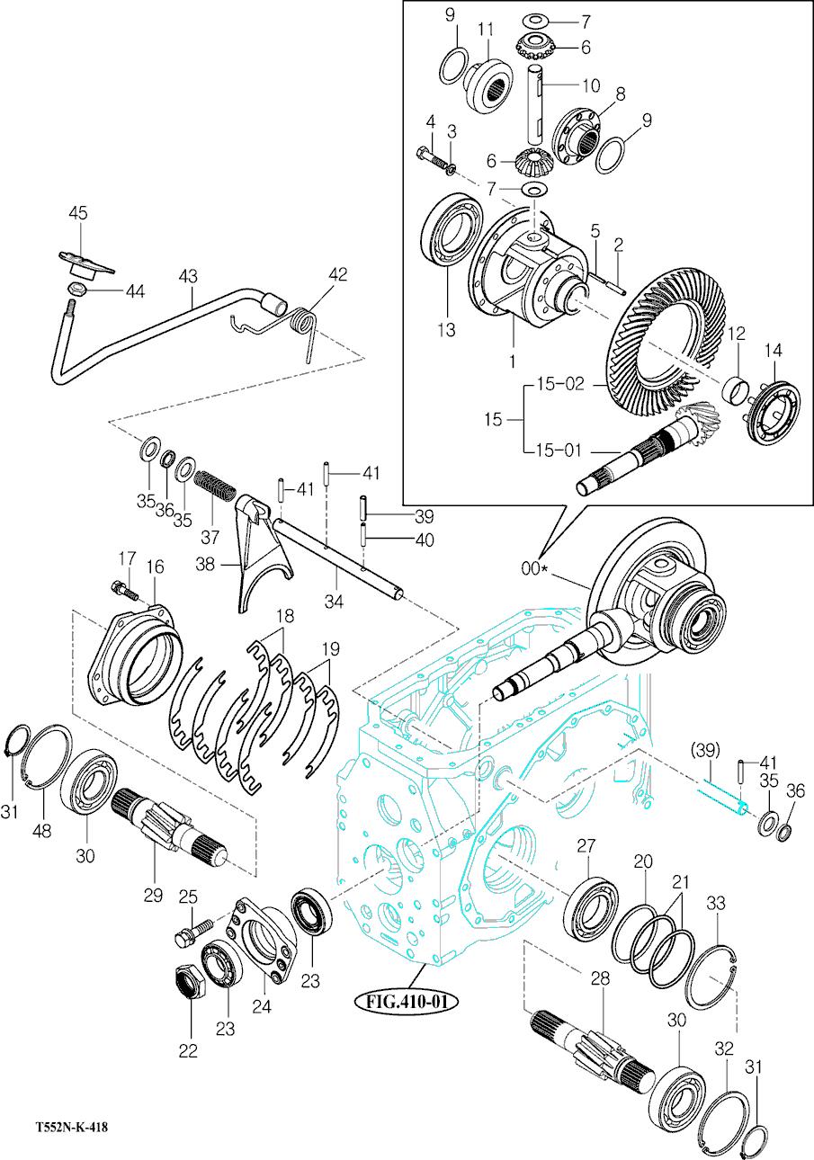 418 - REAR DIFFERENTIAL GEAR