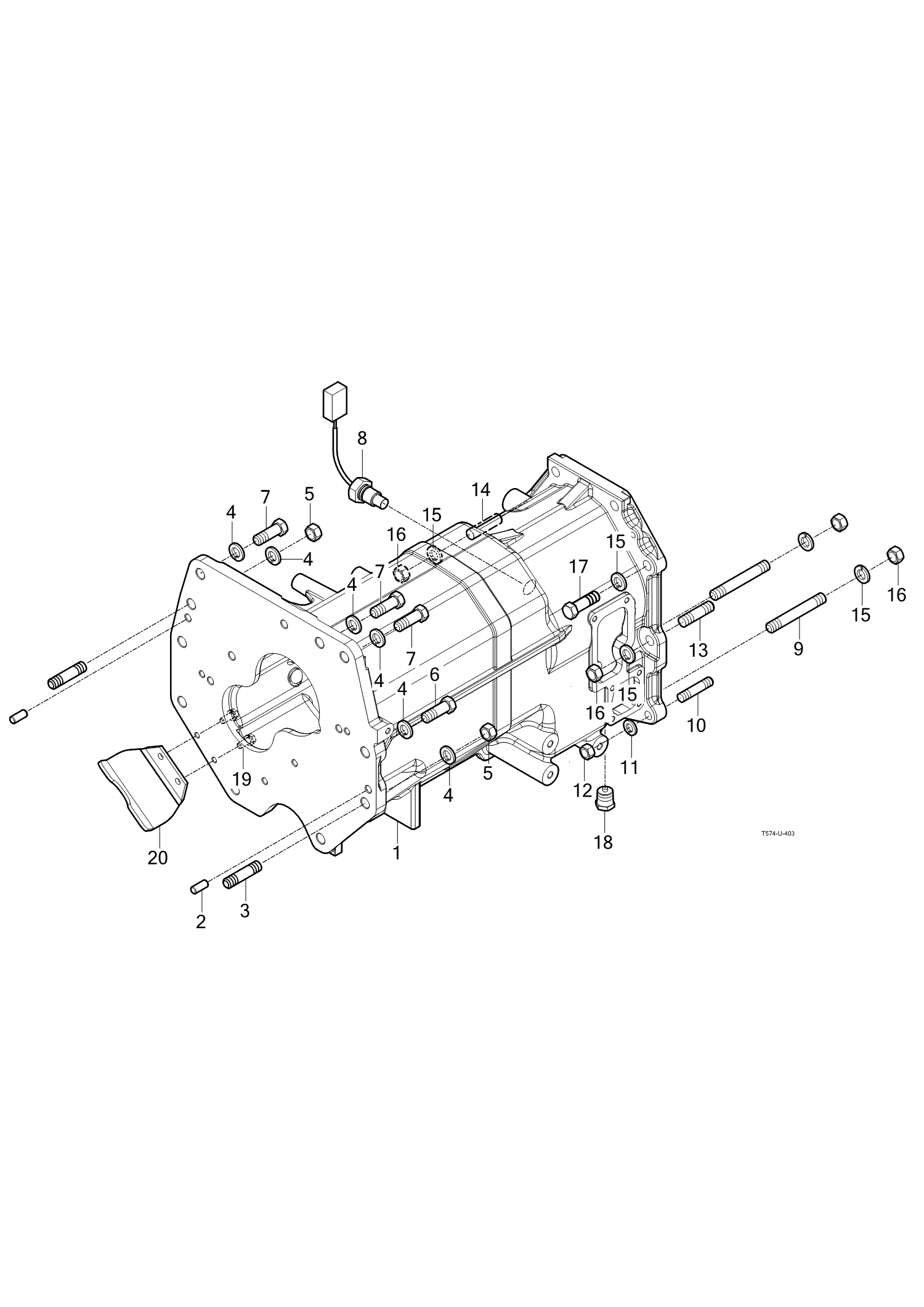 403 - MID TRANSMISSION CASE 403 - MID TRANSMISSION CASE