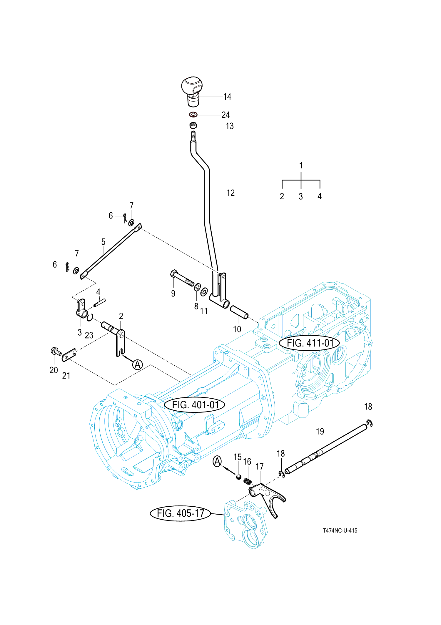 415 - SUB CHANGE LEVER