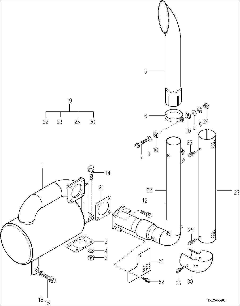 203 - SILENCERS & EXHAUST PIPES