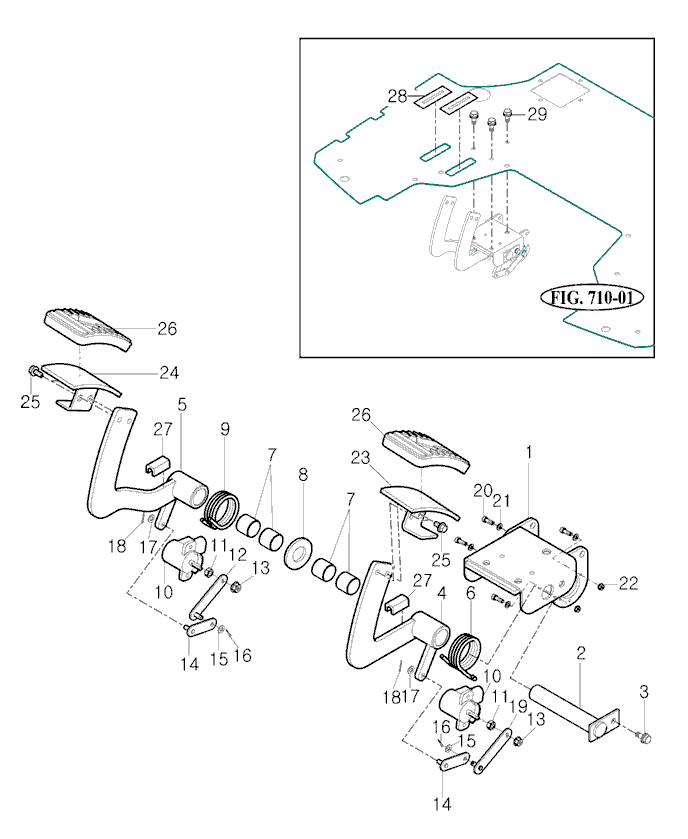 719 - PEDAL SUB ASSY 719 - PEDAL SUB ASSY