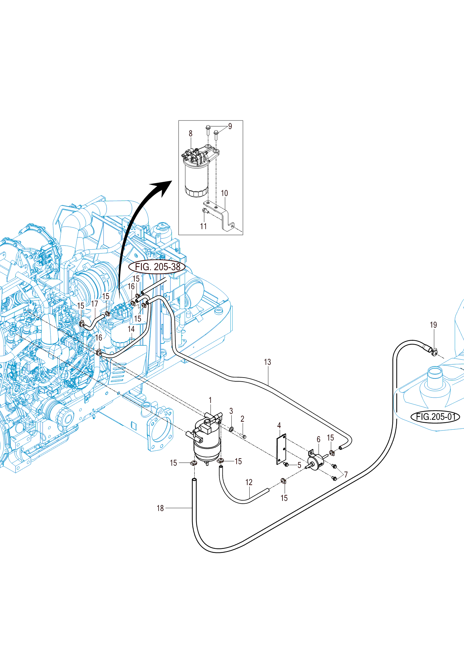 204 - FUEL HOSE & FILTER