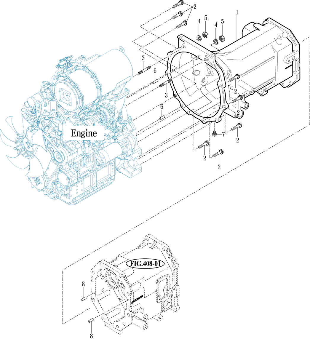 401 - TRANSMISSION FRONT CASE