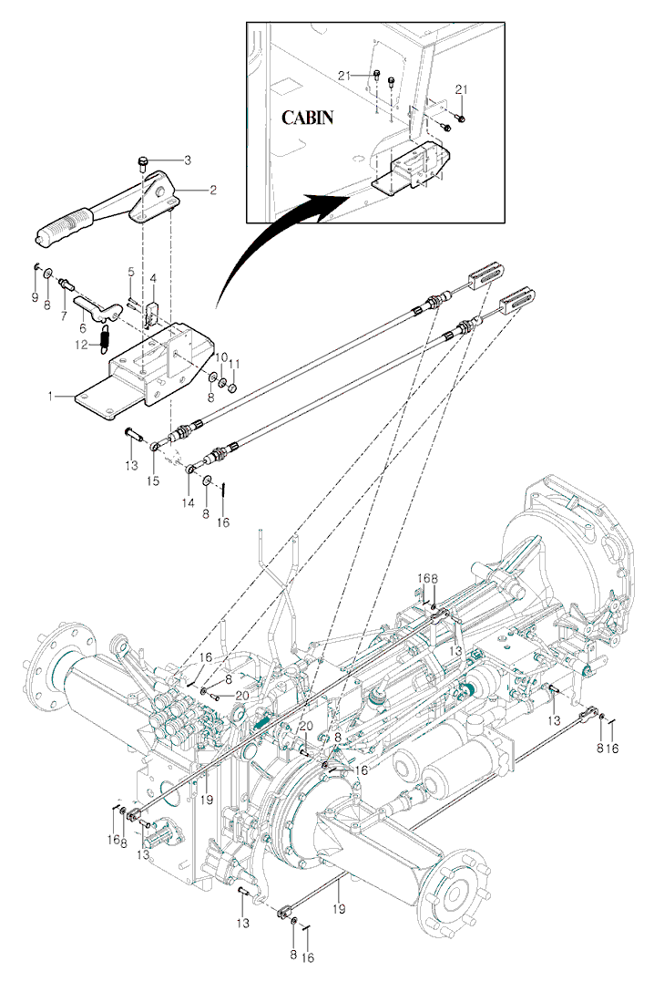 309 - HAND BRAKE & BRAKE