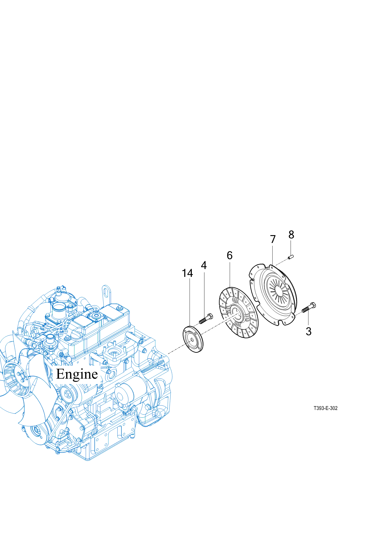 302 - FLYWHEEL & CLUTCH