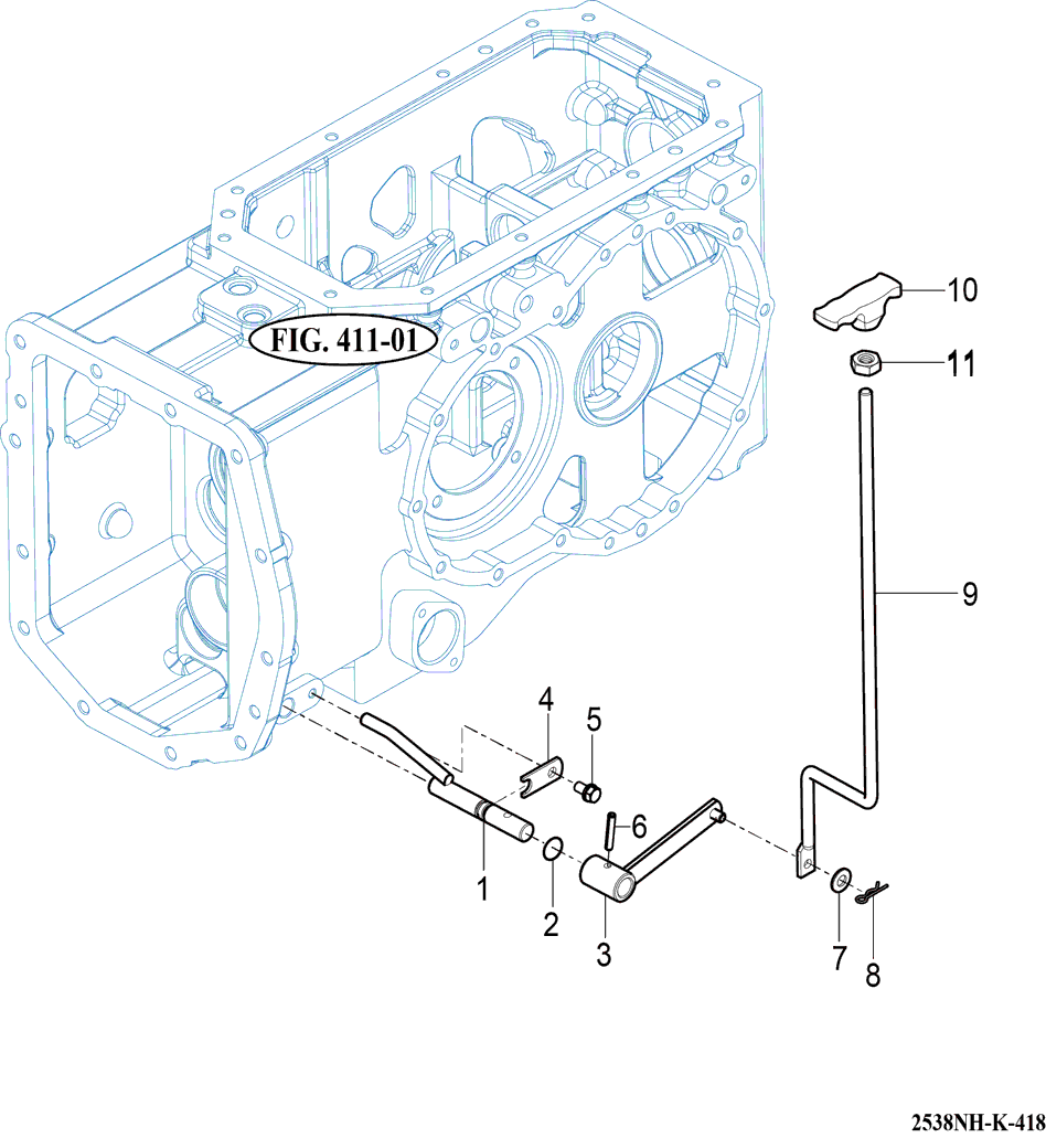 418 - 4WD CHANGE LEVER