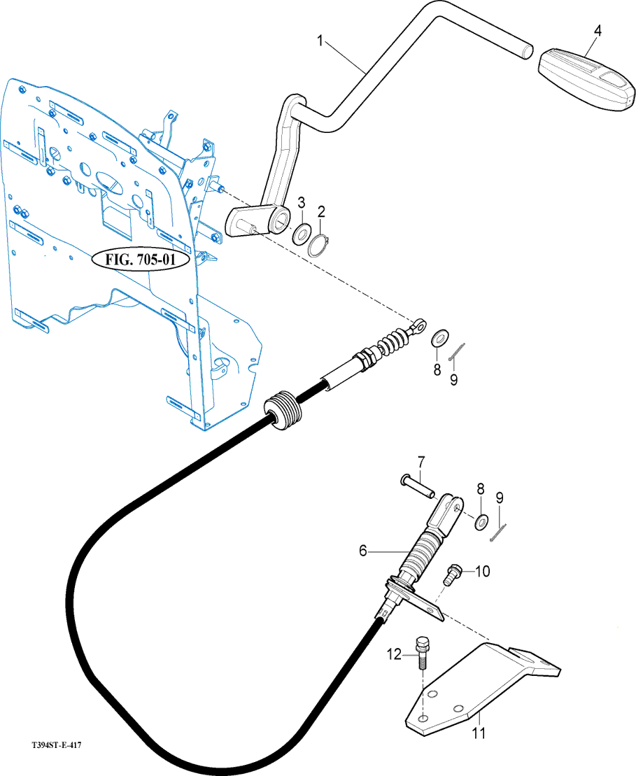 417 - REVERSE CHANGE LEVER