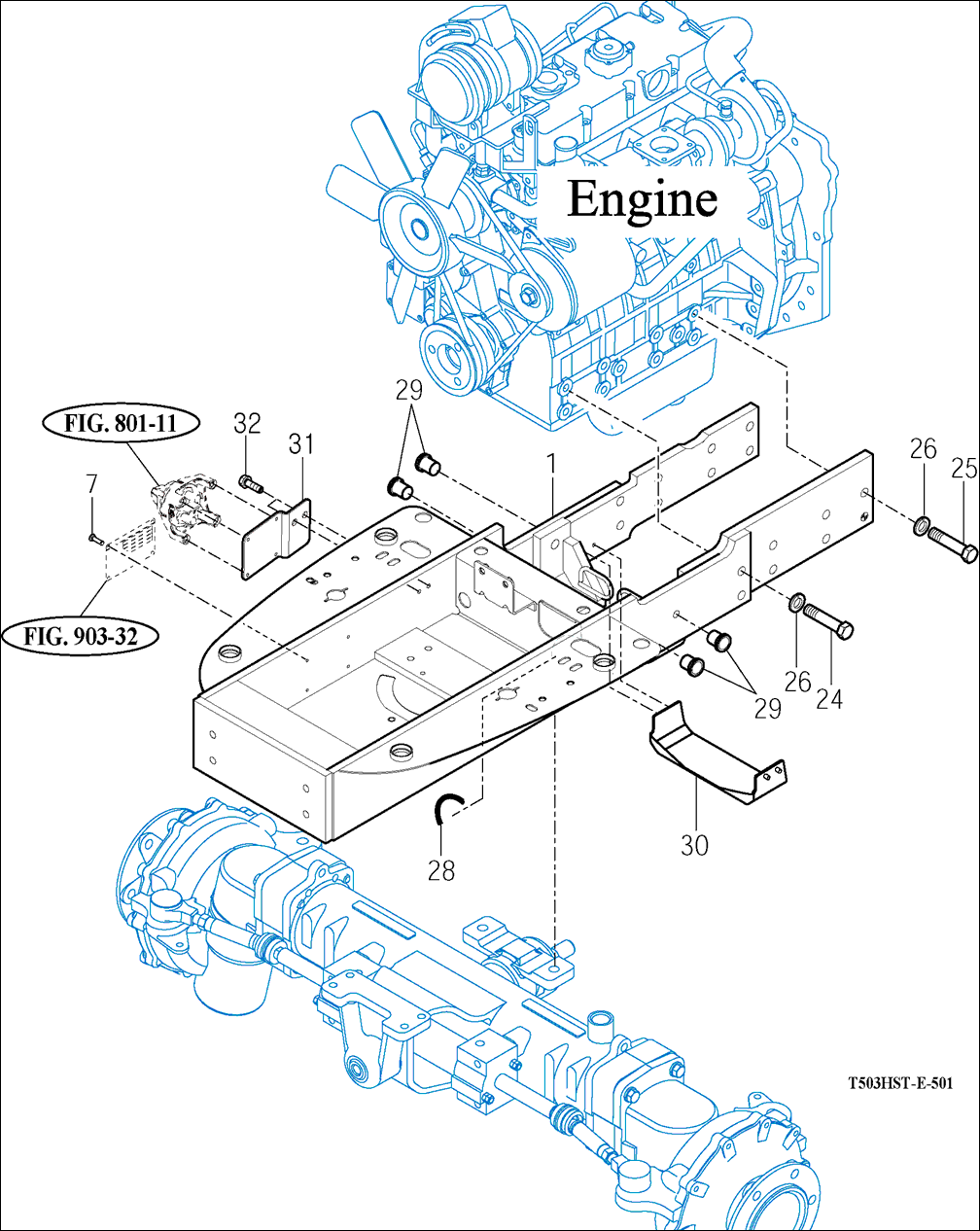 501 - FRONT AXLE SUPPORT