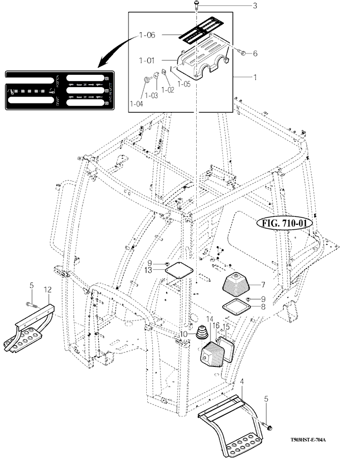 704A - LEVER COVER & STEP 704A - LEVER COVER & STEP