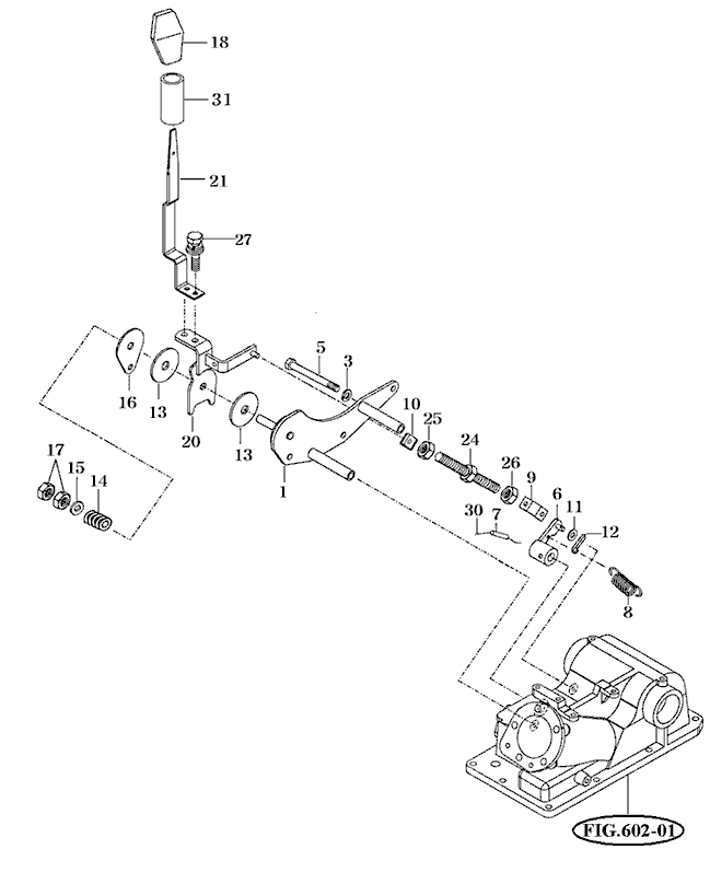 604 - POSITION LEVER LINKAGE