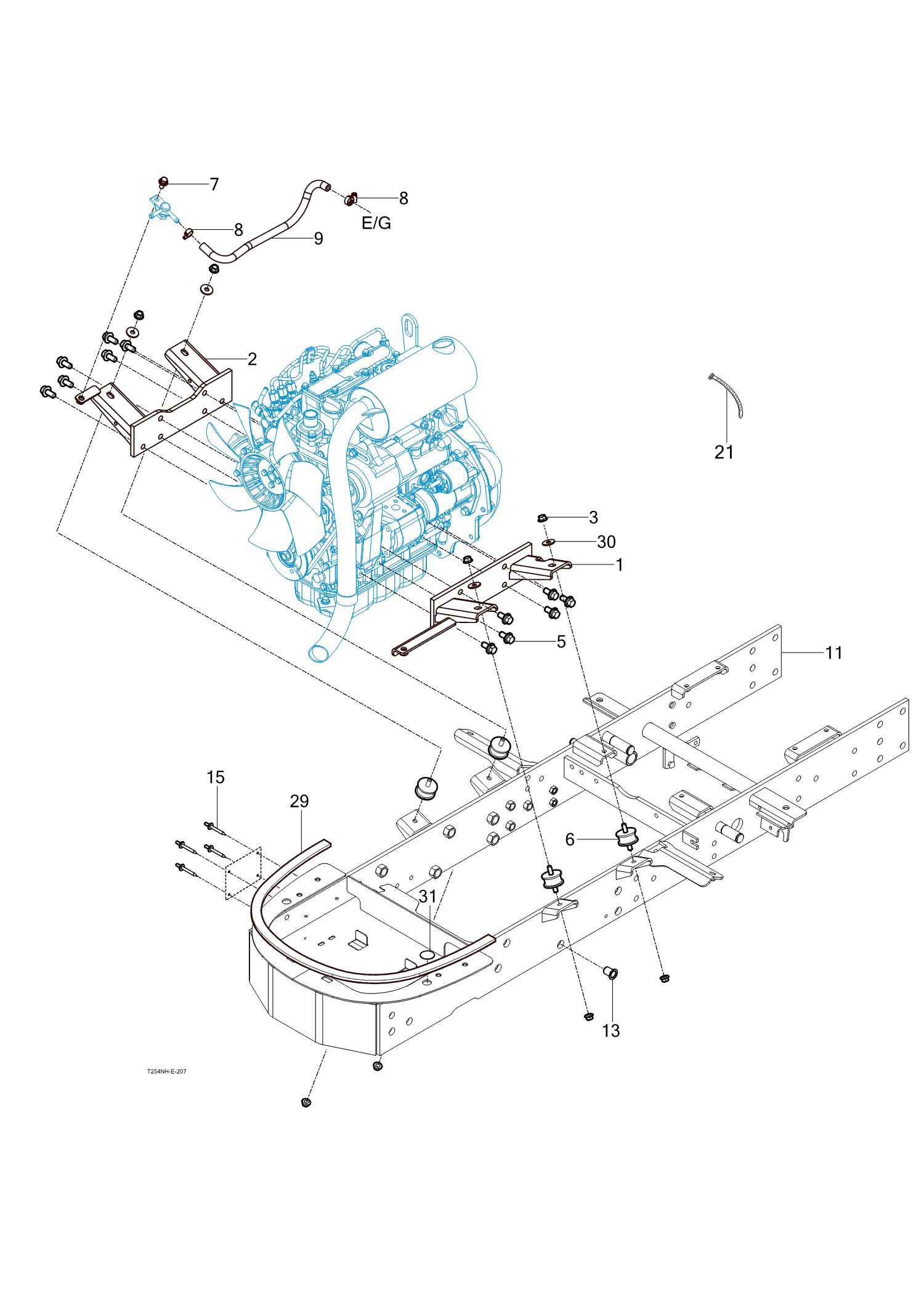 207 - ENGINE MOUNTING