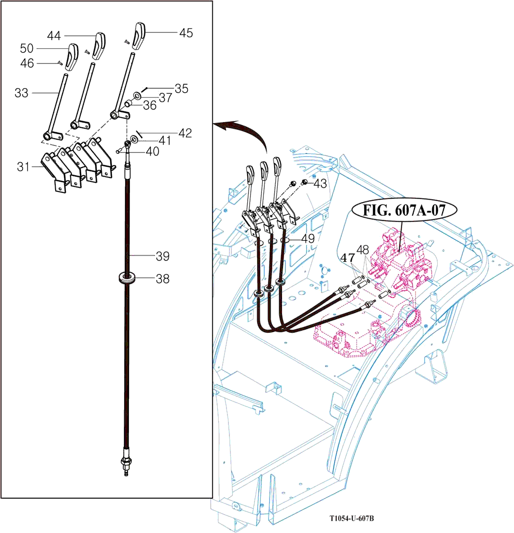 607-2 - LEVER SUB, AUX 607-2 - LEVER SUB, AUX