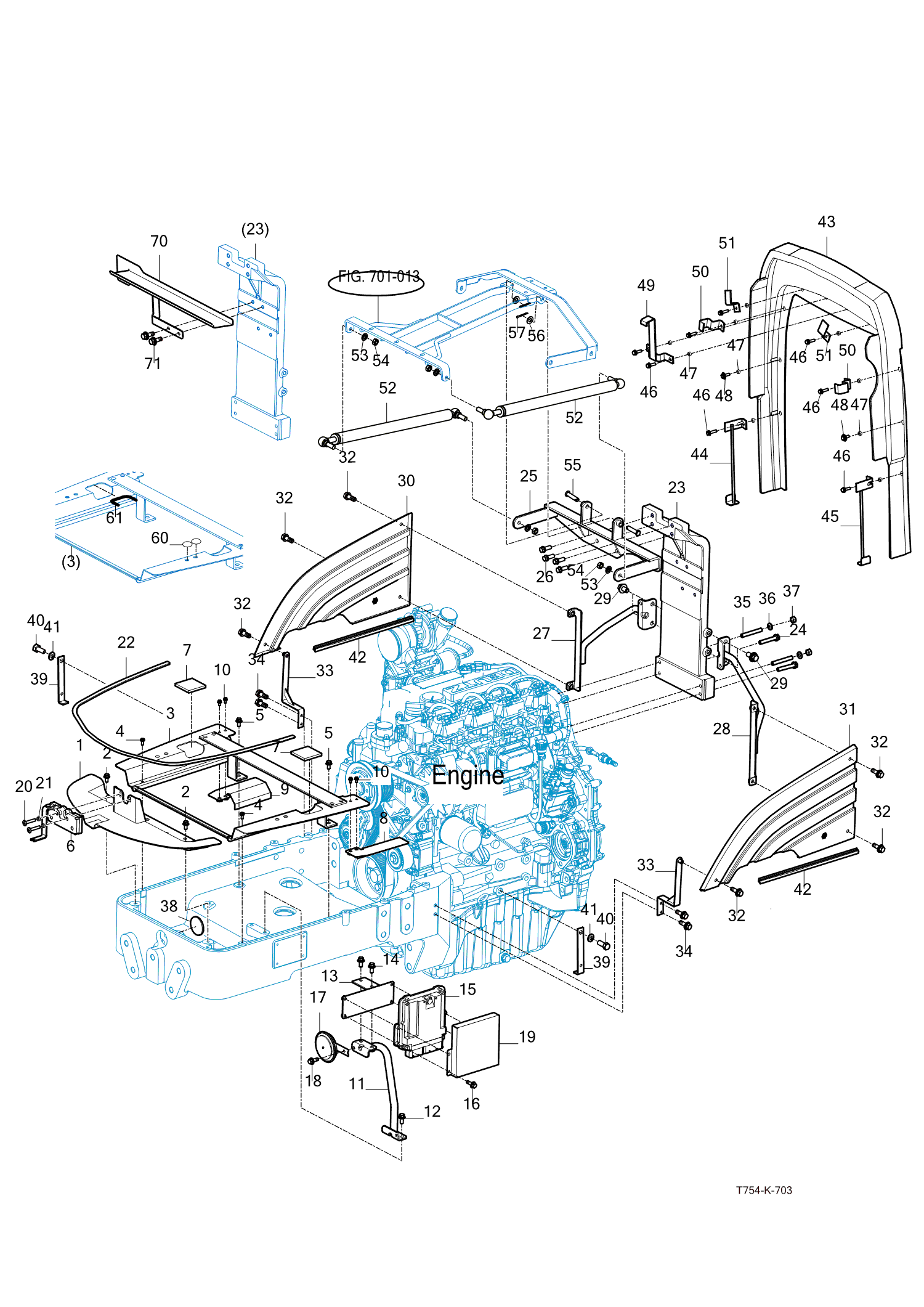 703 - SIDE SUPPORT & FRAME HOOD