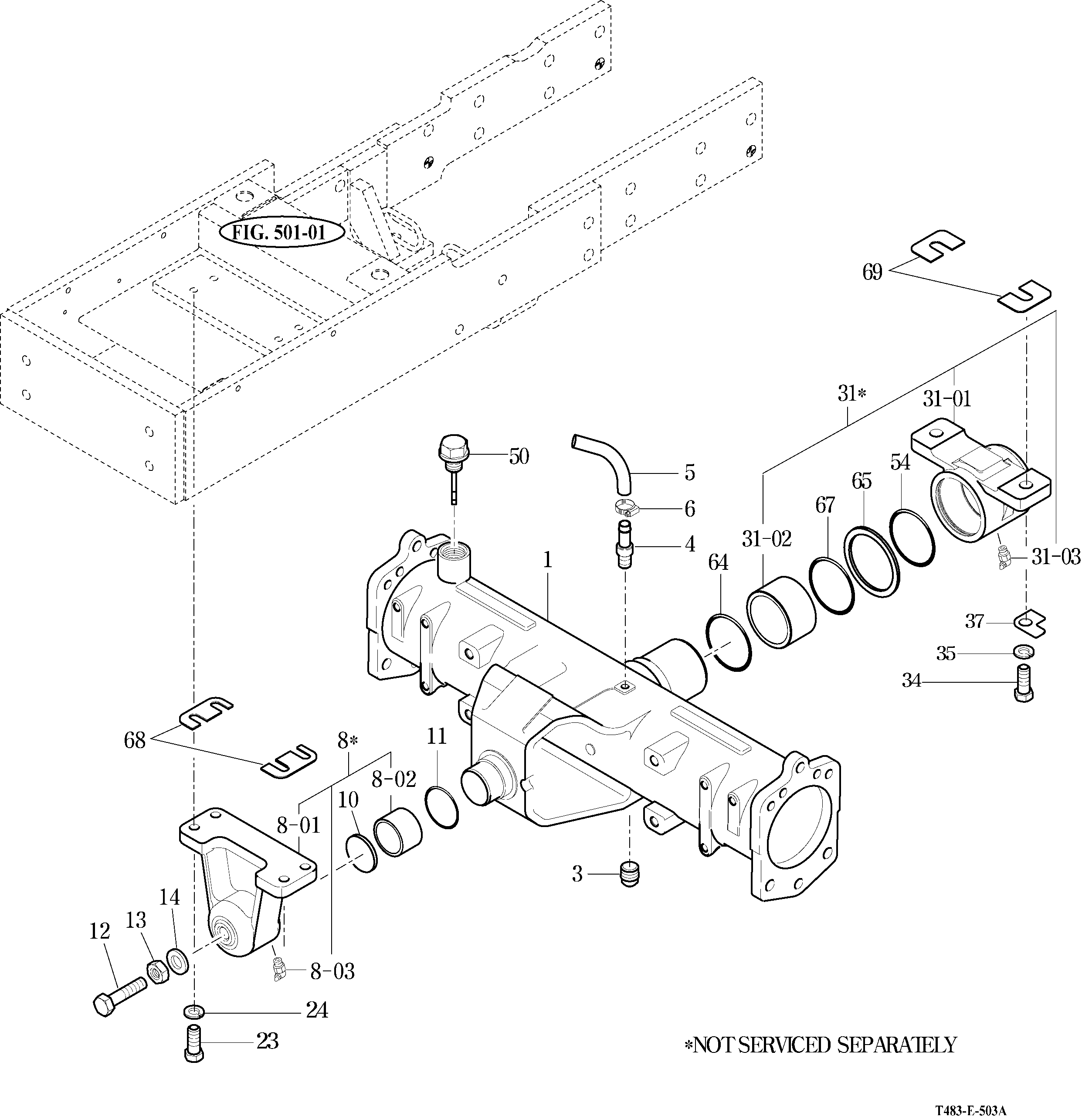 503 - FRONT AXLE HOUSING