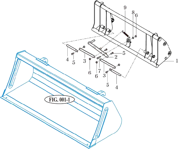 002-2 - QUICK ATTACHMENT ASS'Y(EURO TYPE)