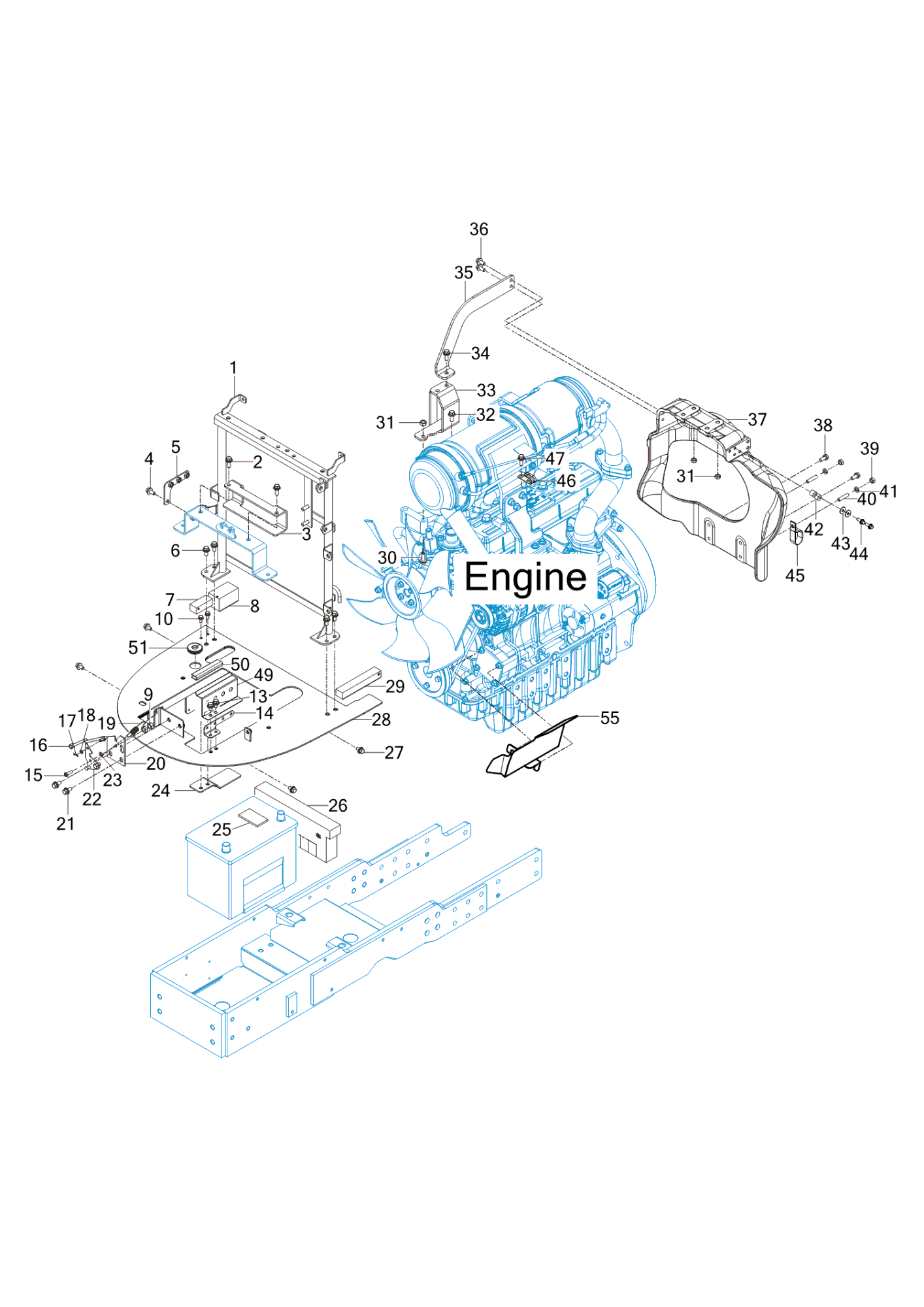 701 - HOOD FRAME