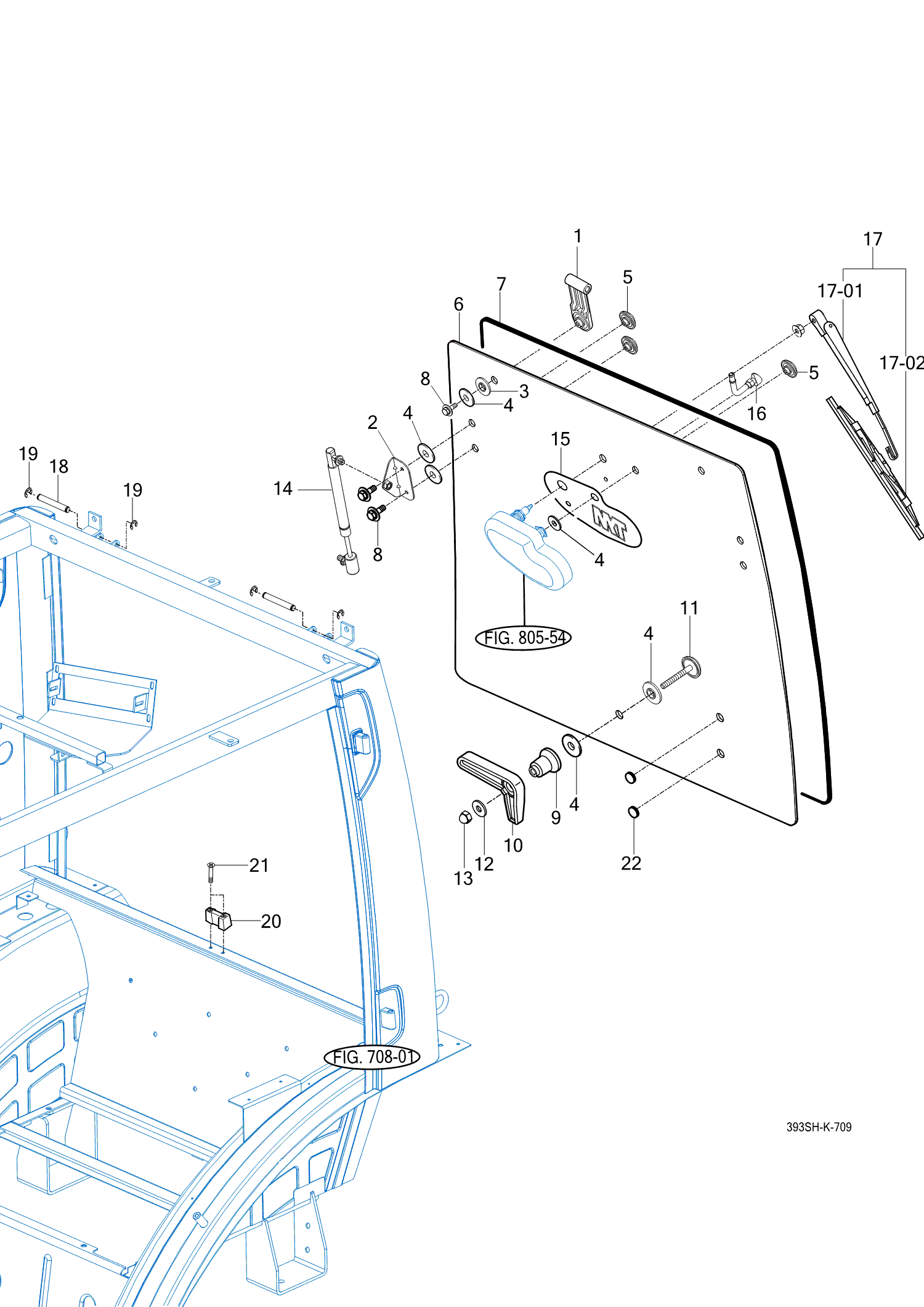 709 - REAR GLASS 709 - REAR GLASS