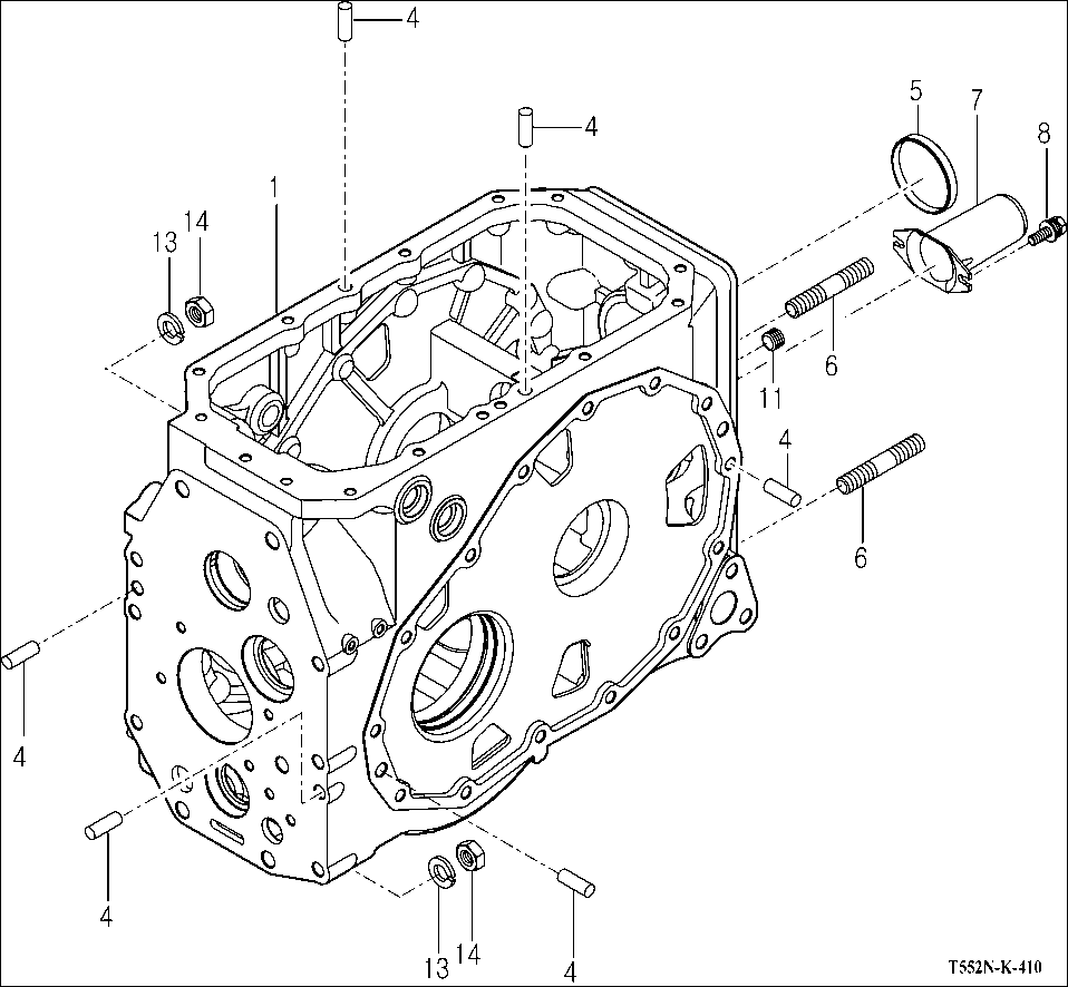 410 - TRANSMISSION REAR CASE