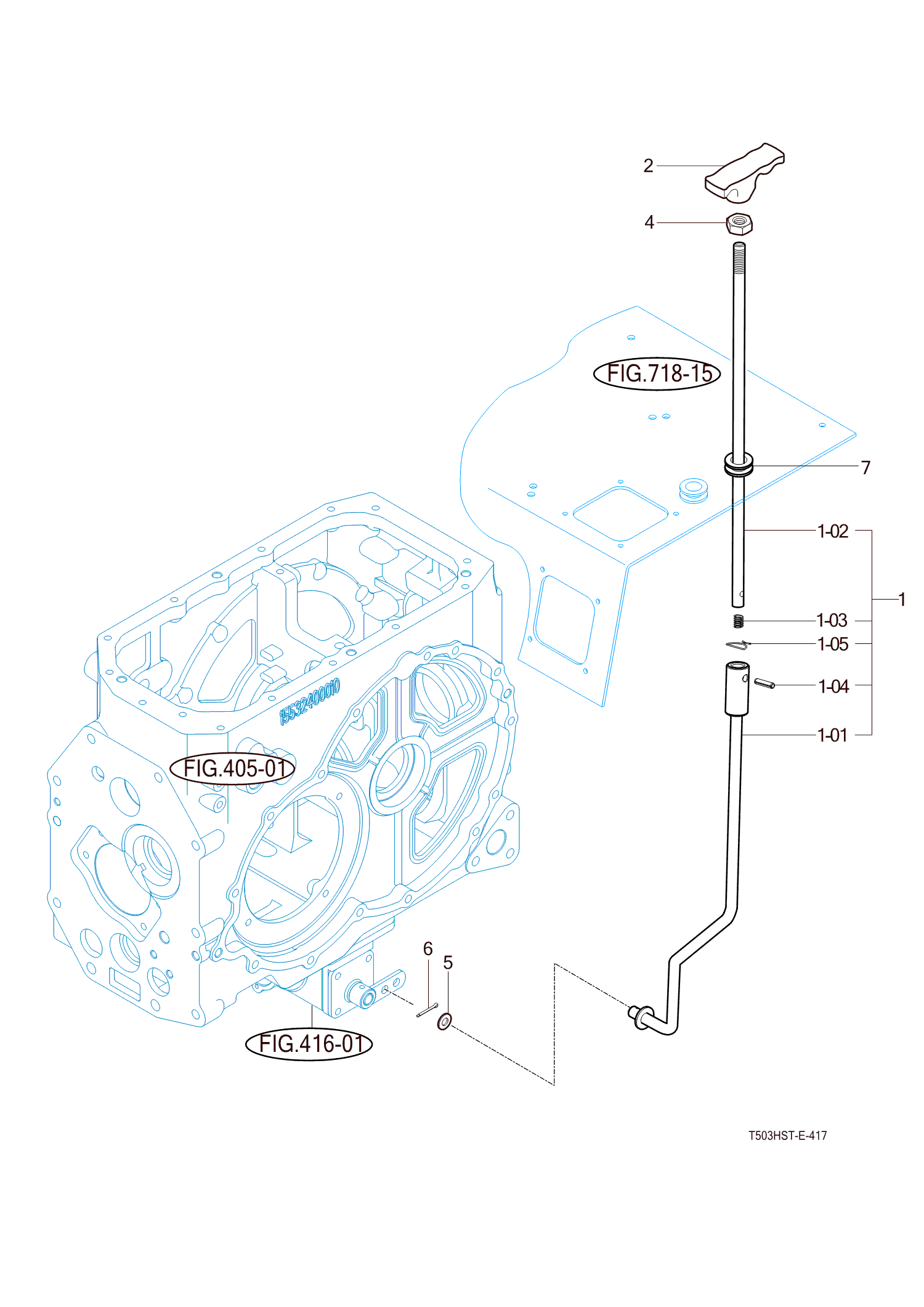 417 - MID P.T.O LEVER (OPTION)