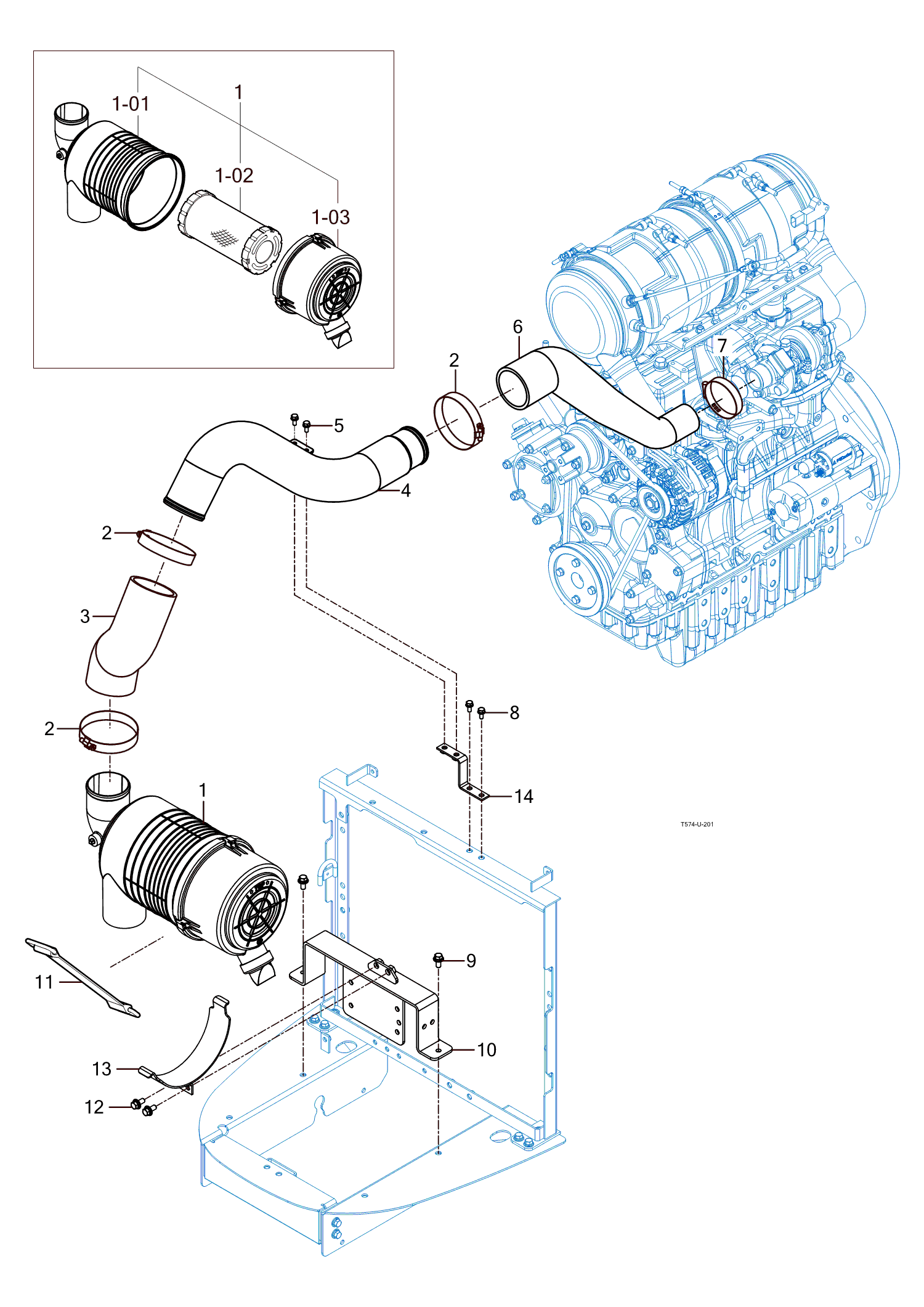 201A - AIR CLEANER(T575)