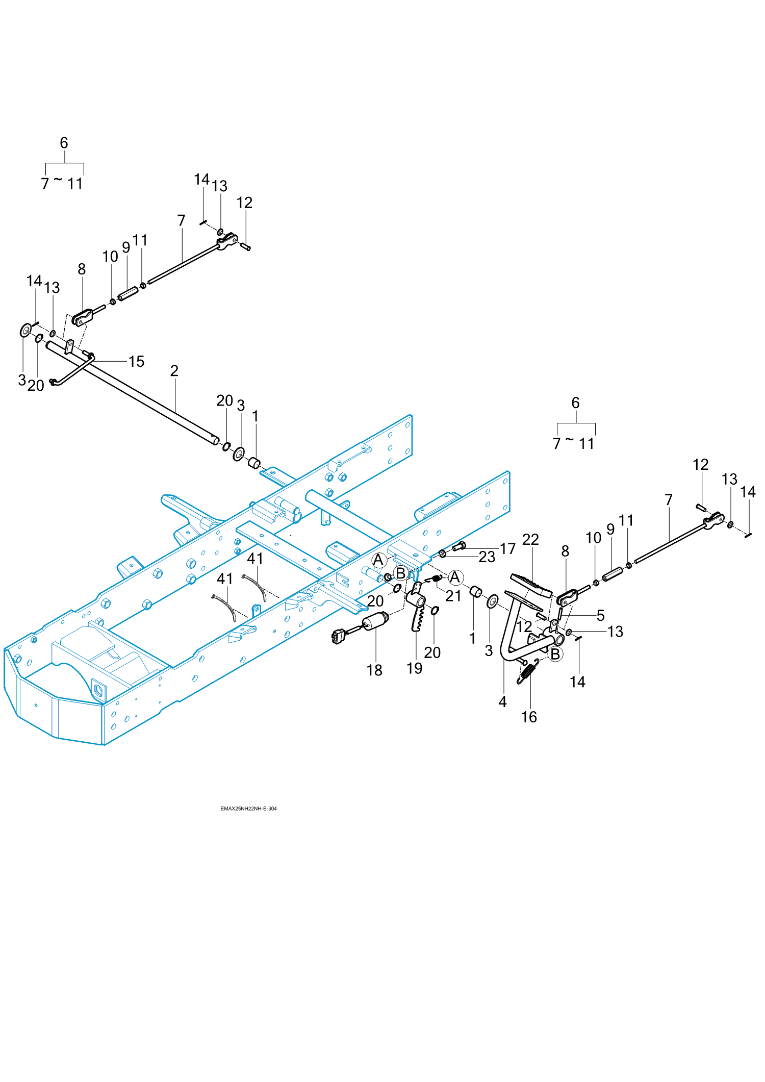 303 - BRAKE PEDAL & LINKAGE