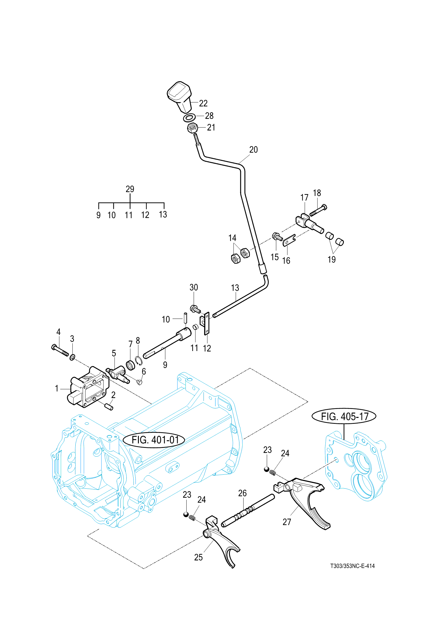 414 - MAIN CHANGE LEVER