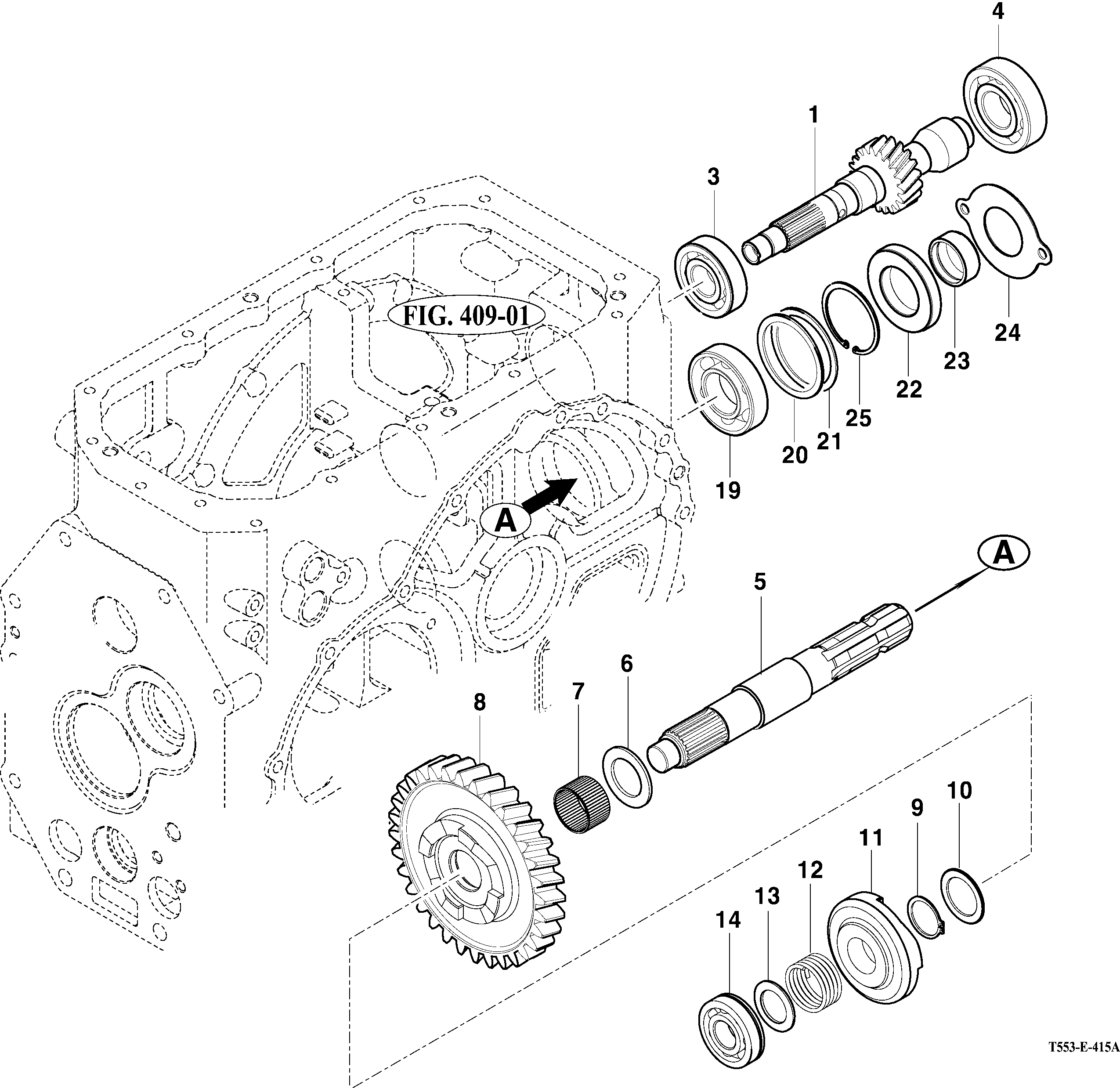 415A - P.T.O CHANGE GEARS