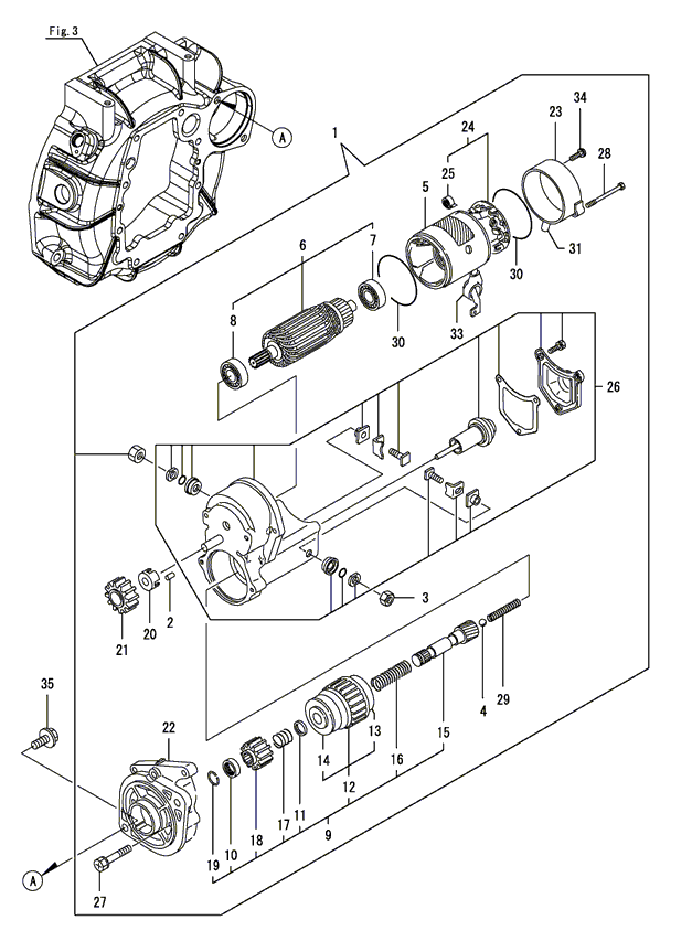 115 - STARTER MOTOR 115 - STARTER MOTOR