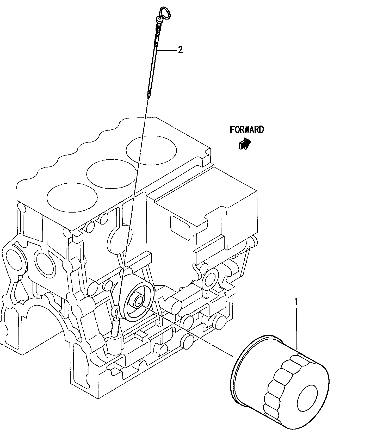 124 - OIL FILTER & GAGE
