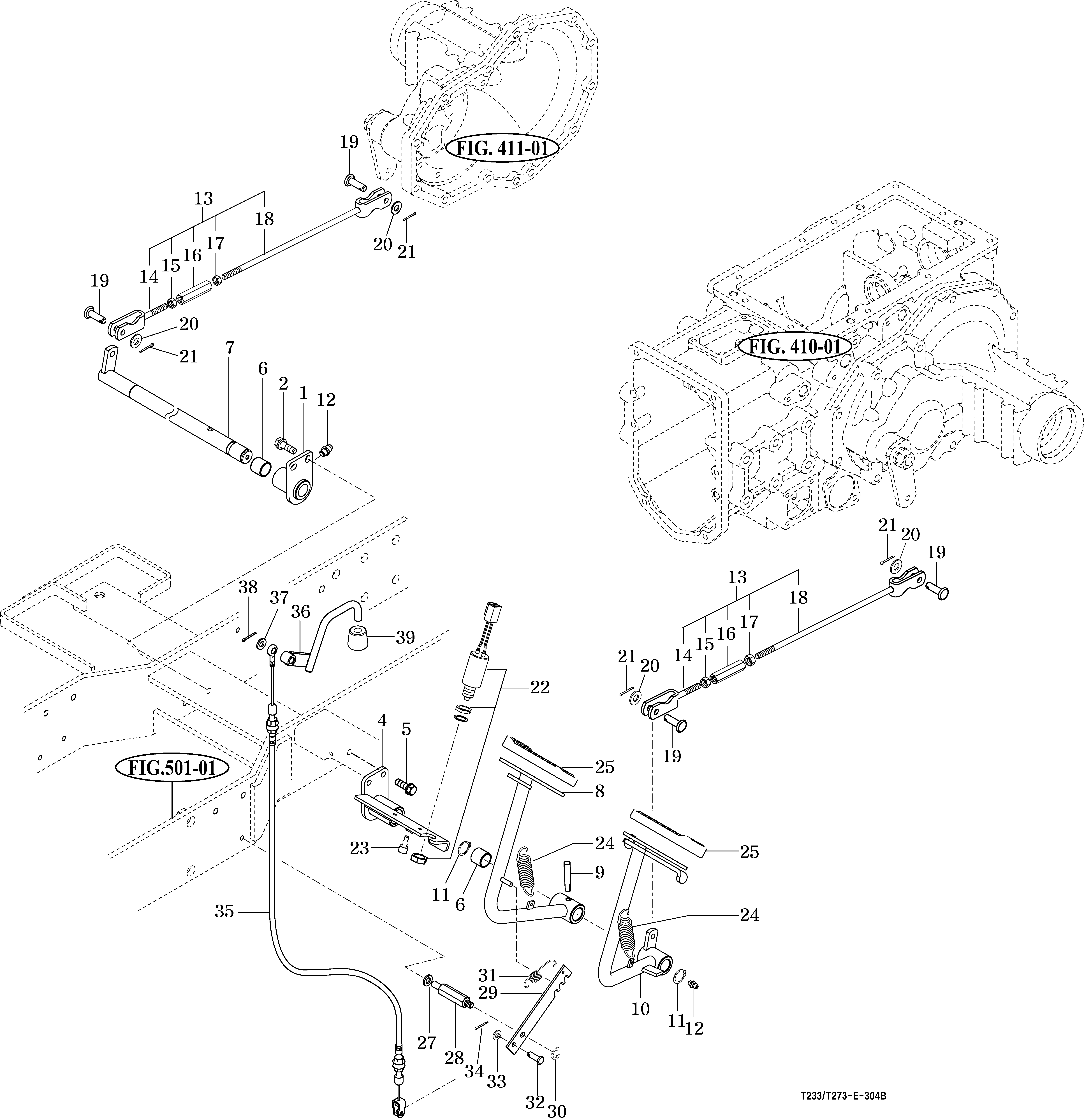 304 - BRAKE PEDAL & LINKAGE
