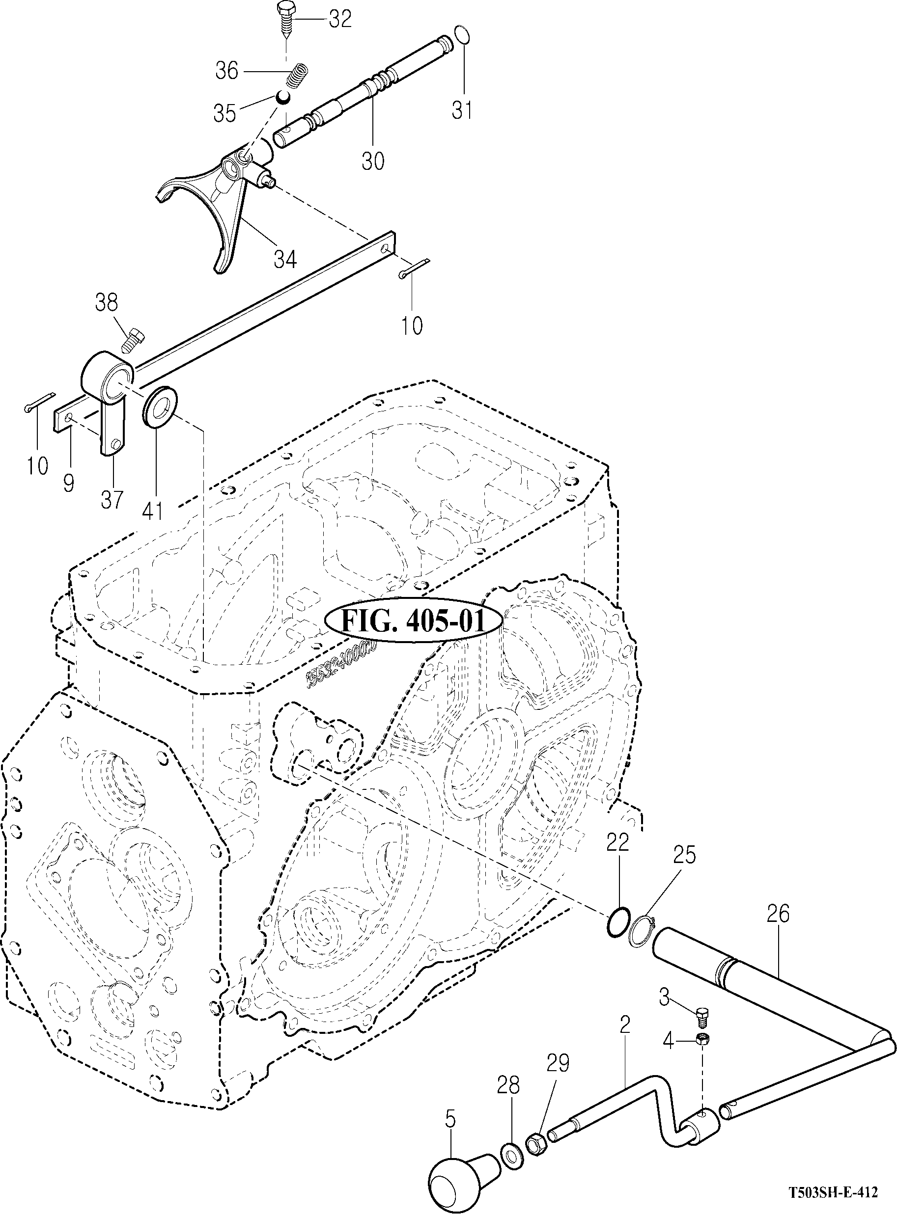 412 - P.T.O CHANGE SHIFTER (B) 412 - P.T.O CHANGE SHIFTER (B)