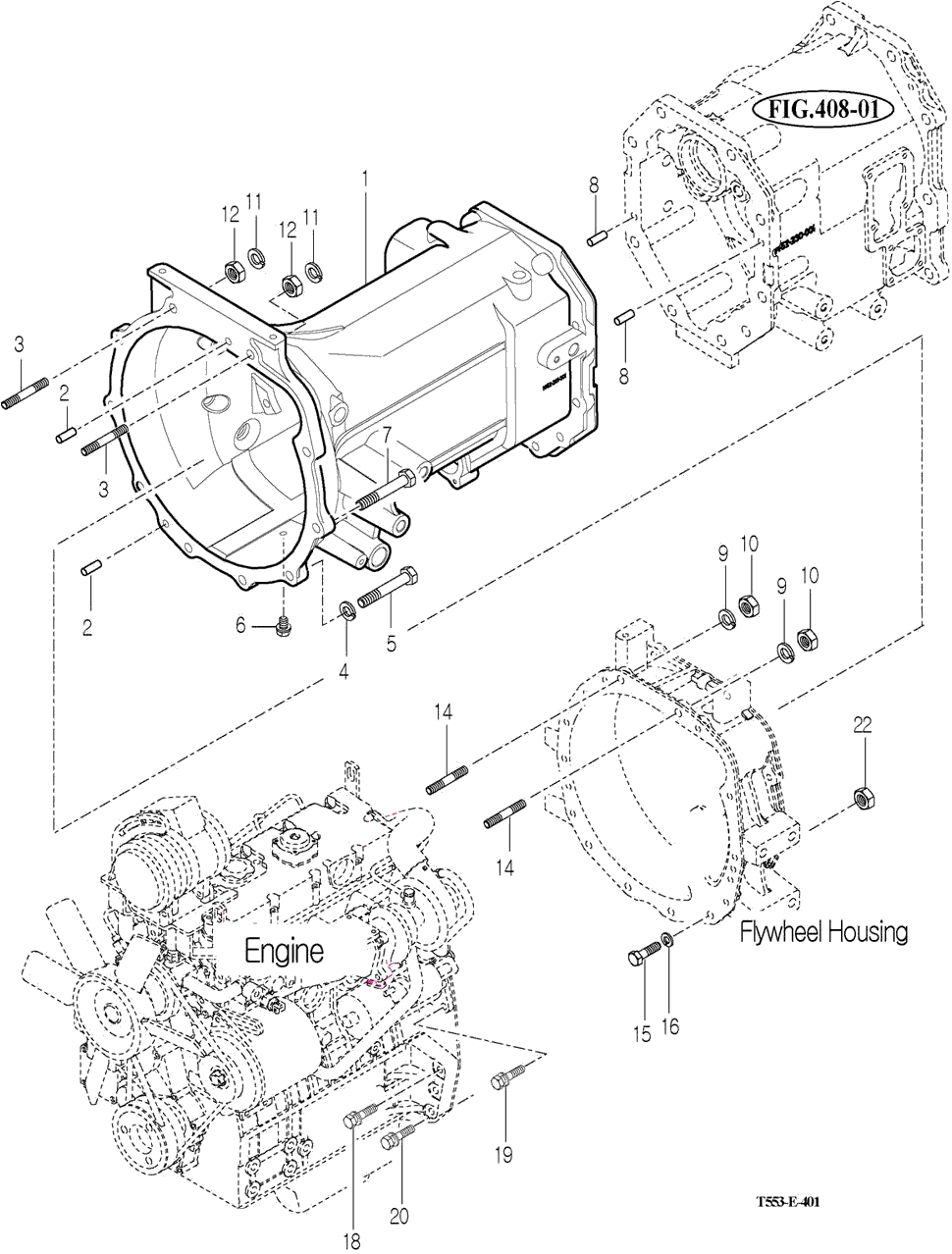 401 - TRANSMISSION FRONT CASE