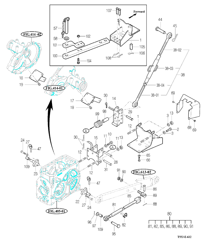 612 - HITCH & 3-POINT LINK