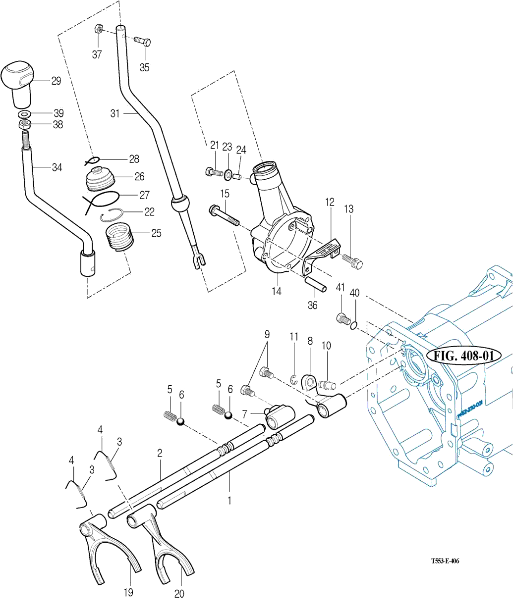 406 - MAIN CHANGE LEVER