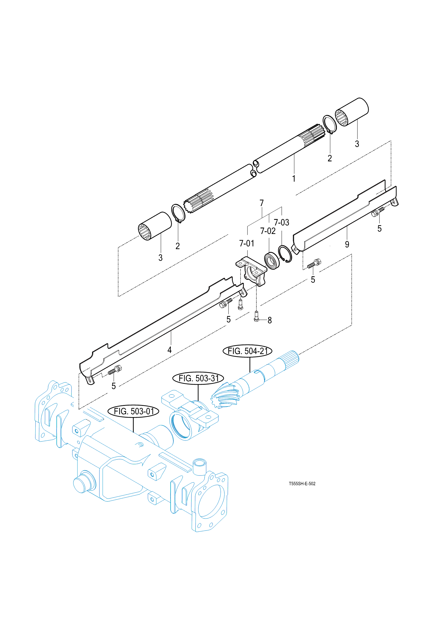 502 - FRONT DRIVE SHAFT (2023-05-01 ~) 502 - FRONT DRIVE SHAFT (2023-05-01 ~)
